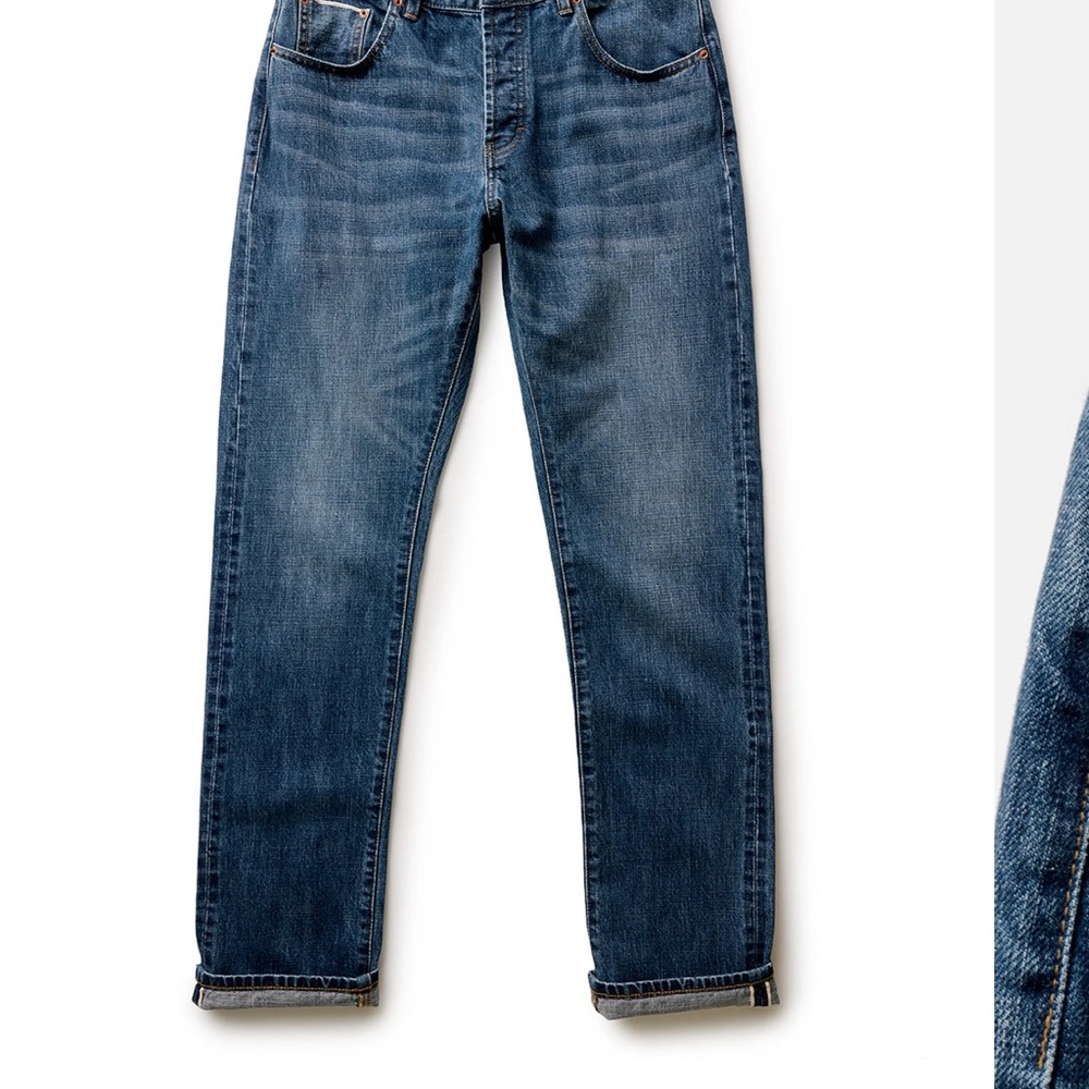 Taylor Stitch Selvedge Jeans in Mid Wash